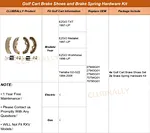 golf cart brake shoes replacement